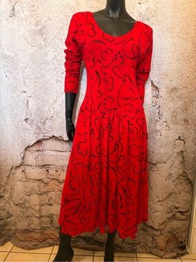 Sophisticate Black/Red Empire Waist Dress 🇨🇦